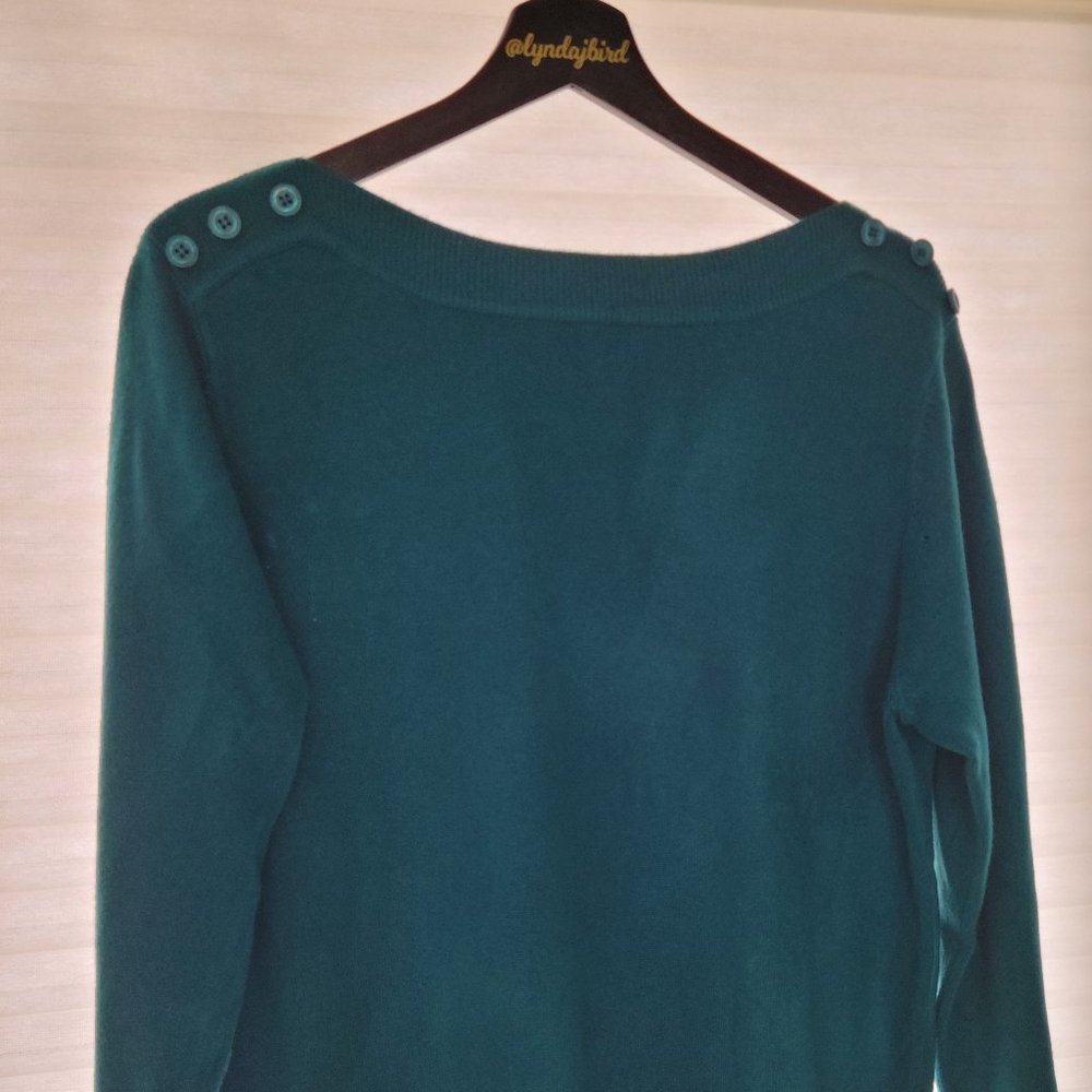 Draper's and Damon's Teal Sweater